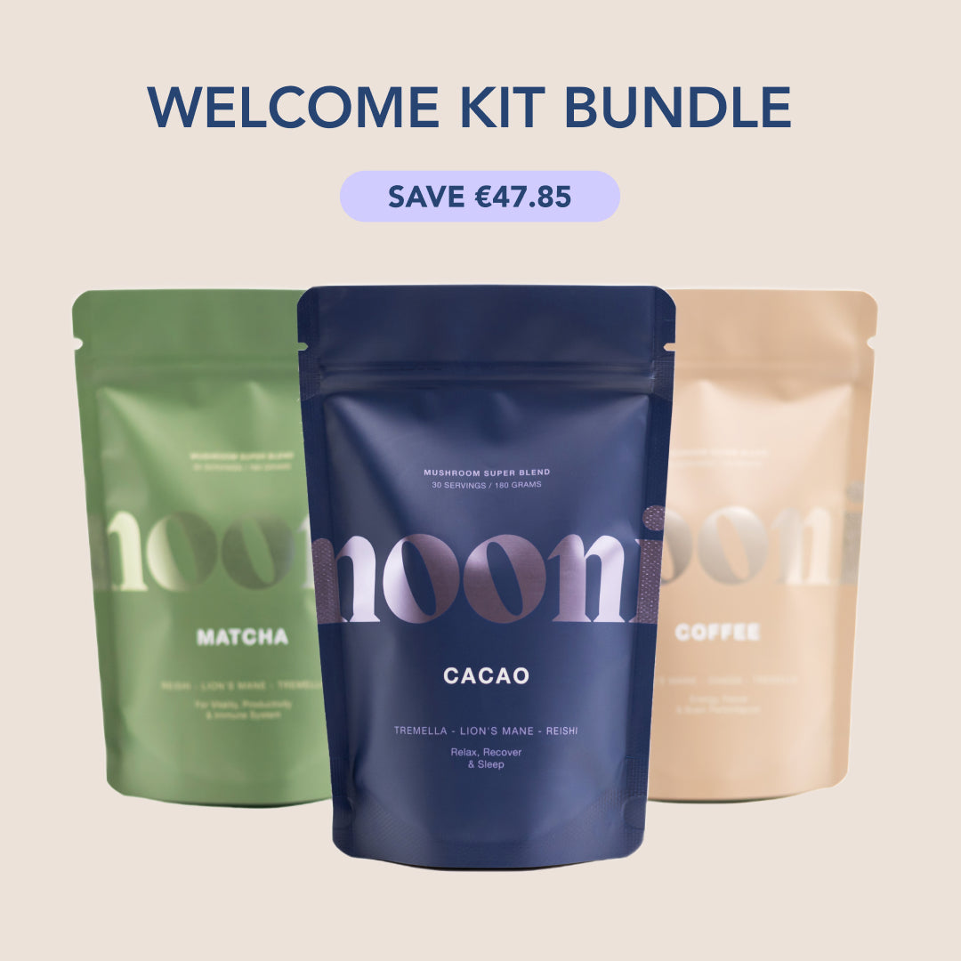 Welkomstpakket - paddenstoelen Koffie / Matcha / Cacao